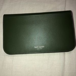 Kate space large bifold green wallet